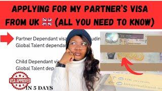 THIS IS HOW TO APPLY FOR PARTNER DEPENDENT VISA FROM SCRATCH VISA IN 5 DAYSMISTAKES TO AVOID 