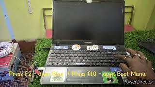 Samsung 300E  How to open Bios and Boot Manu for installation windows 10 #technology #laptop