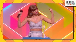 Taylor Swift wins BRITs Global Icon  The BRIT Awards 2021