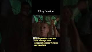 8 strangers Has to escape from a strange cube using mathematical formulas.  Filmy session