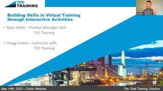 Building Skills in Virtual Training with Interactive Activities