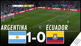 ARGENTINA 1-0 ECUADOR  Highlights  Partido amistoso Simulación y Recreación de videojuego