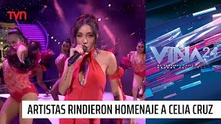 Artista rindieron homenaje a Celia Cruz en la tercera noche del Festival  #Viña2024