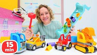 Nicoles Spielzeug Kindergarten - Nicole und Spielzeugautos für Kinder -  3 Folgen am Stück.