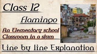 An Elementary School Classroom in a Slum Class 12 English Flamingo Line by Line Explanation part 2