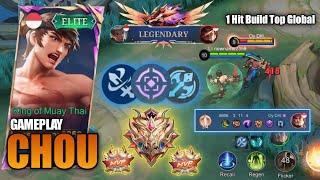 BEST BUILD CHOU 2024  Best Mvp 1 Hit Build Damage Chou - mlbb