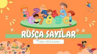 Rusça Sayılar  Числа на Русском 1DEN 30  A KADAR #RusçaSayılar  Çocuklar İçin Eğitici Öğretici