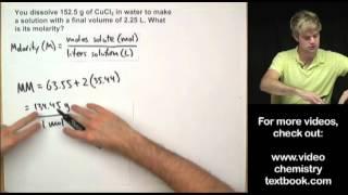 Molarity Practice Problems