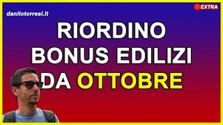 RIORDINO dei bonus edilizi dal 2024 ultime notizie sulla fine della stagione del Superbonus 110