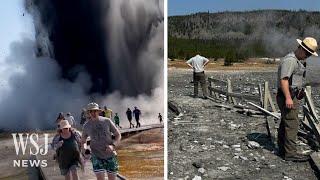 Watch Tourists Run From Hydrothermal Explosion in Yellowstone  WSJ News