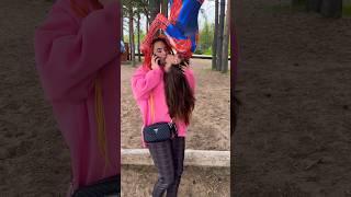 prank spidermankiss #reaction #prank #shortvideo