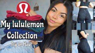 LULULEMON LEGGING COLLECTION  TRY ON HAUL  ALIGN LEGGINGS