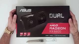 Unboxing Placa de vídeo Asus Dual RX 6600  8GB