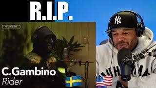 AMERICAN  FIRST REACTION TO  SWEDISH RAPPER  C.Gambino - RIDER OFFICIAL MUSIC VIDEO