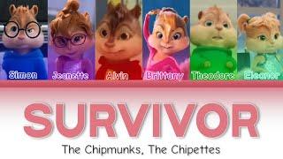 The Chipmunks The Chipettes – Survivor Color Coded Lyrics