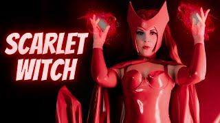 Latex Scarlet Witch Cosplay