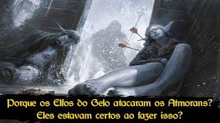 Skyrim - Os Elfos do Gelo e Atmorans estavam certos ao se atacarem? Porque essa guerra começou?