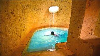 This Summers Living & Building Underground Temple Tunnel House With Swimming Pools