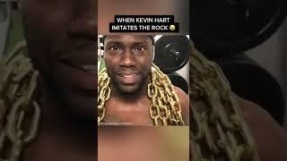 When Kevin Hart imitates The Rock after his workouts 