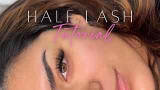 HALF LASHES??  HALF LASH EXTENSIONS  LASH EXTENSION TUTORIAL  KIARA SKY LASHES