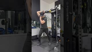 Garage Gym Chest Shoulder and Triceps Workout #homegym #garagegym #powertec