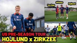 Ten Hags plan for Hojlund and Zirkzee in Man United pre season US tour