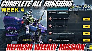 BONUS PASS WEEKLY MISSION COMPLETE VIDEO  HOW TO COMPLETE WEEK 4 MISSION BONUS PASS