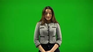 talking girl video  green Screen video  realty free video