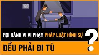 Mọi Hành Vi Vi Phạm Pháp Luật Hình Sự Đều Phải Đi Tù?  TVPL