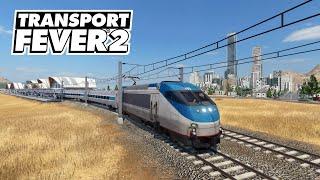 Transport Fever 2 - Добавили 2 города к междугороднему пассажирскому жд маршруту #22