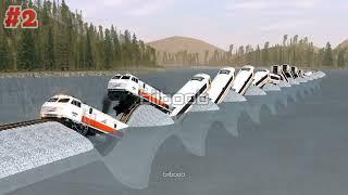 Kereta Api Berjalan Di Atas Air  A Train Running On Water