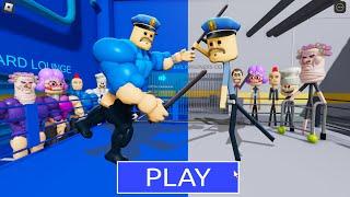 STRONG BARRY Team vs WEAK BARRY Team in BARRYS PRISON RUN New Scary Obby #Roblox