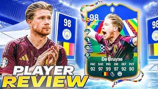98 UEFA EURO TEAM OF THE TOURNAMENT KEVIN DE BRUYNE PLAYER REVIEW - EA FC 24 ULTIMATE TEAM