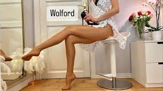 Wolford Neon 40 Tights Styling Try On  Dress & Heels  Pantyhose