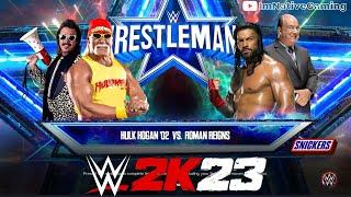 Hulk Hogan vs Roman Reigns DREAM MATCH WWE 2K23 Gameplay *Legend Difficulty*