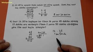 4.sınıf saatler soru çözümü  @Bulbulogretmen   #matematik #zaman #yıl #ay #gün #problem #school