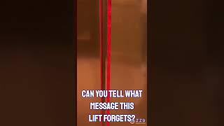 Lester Controls forgets something #lift #elevator #voice #fail #shorts