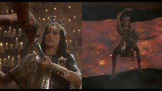 Karmic Death Scene - Evil Queen falls into lava Red Sonja 1985