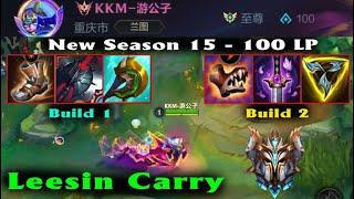 Leesin Wild Rift - rank Sovereign 100 LP in New season 15  2 Best Gameplay in China server now