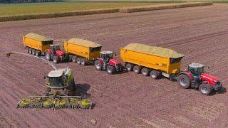 Mais 2022  2 of the Biggest USA Equipment CF2500  Vreba Dairy  Claas Jaguar 990  Maishäckseln 4K