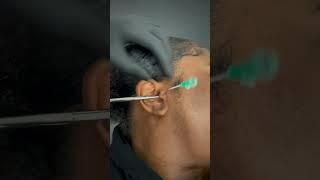 Tragus piercing FULL PROCESS   #piercing  #earpiercing