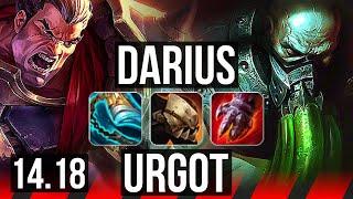 DARIUS vs URGOT TOP  1028 Legendary 700+ games  NA Grandmaster  14.18