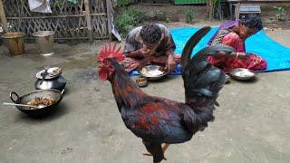 santali TRIBE couple cooking RED COUNTRY CHICKEN recipe  very tasty chicken cooking NEW STYLE