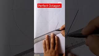 Perfect Octagon Drawing ideas #shorts #youtubeshorts #reels #viral #geometry #viralvideo