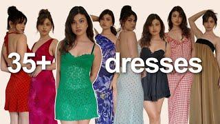 trying on everything in my closet part 1. dresses