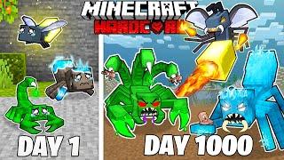 I Survived 1000 Days As ELEMENTAL INSECTS In HARDCORE Minecraft Full Story