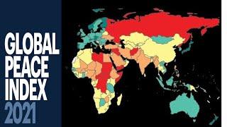 Global Peace Index 2021  Most & Least Peaceful country in the world