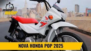 Pop 2025 novo motor e partida elétrica