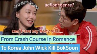 Jeon Do-yeon who changed from crash course romance to Kill BokSoon but cant use body well?