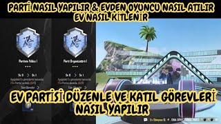 EV NASIL KİTLENİR & EVDEN OYUNCU NASIL ATILIR  PUBG MOBİLE PARTİ NASIL YAPILIR & PARTİ NEDİR